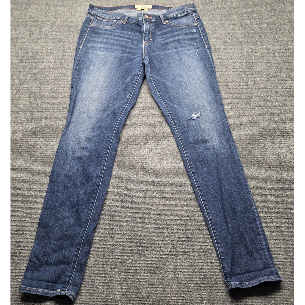 Dittos Legging Jeans Womens Size 32 Low Rise Medium Wash Stretch Denim